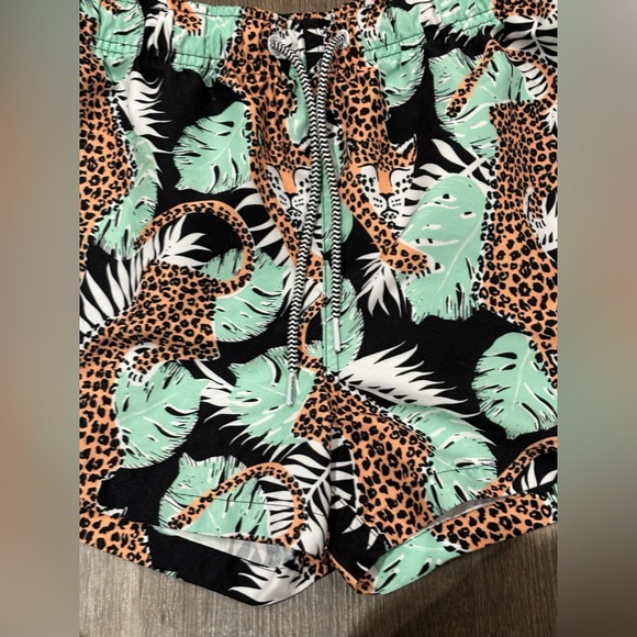 Boardies Mens Shortie Swim Trunks Size Large Purrfect Paradise Print - Picture 4 of 7